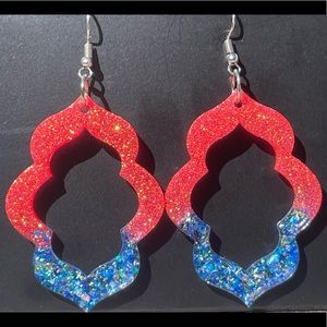 Glitter Resin Earrings